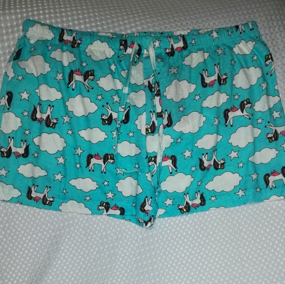 Just Love Unicorn Sleepwear shorts size XL 100% Cotton NWT